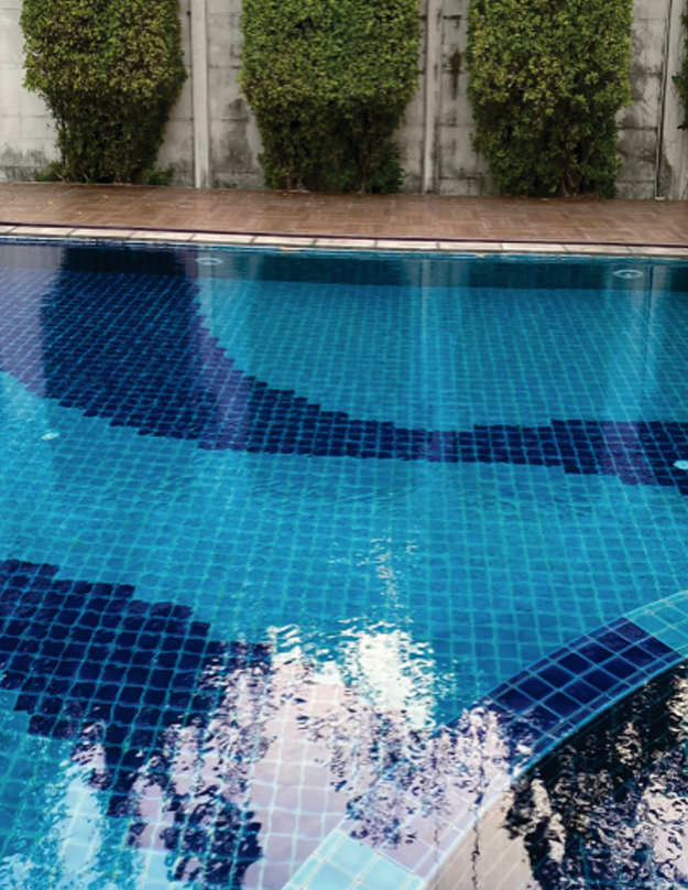 Mosaic Plain Swimming Pool Tiles