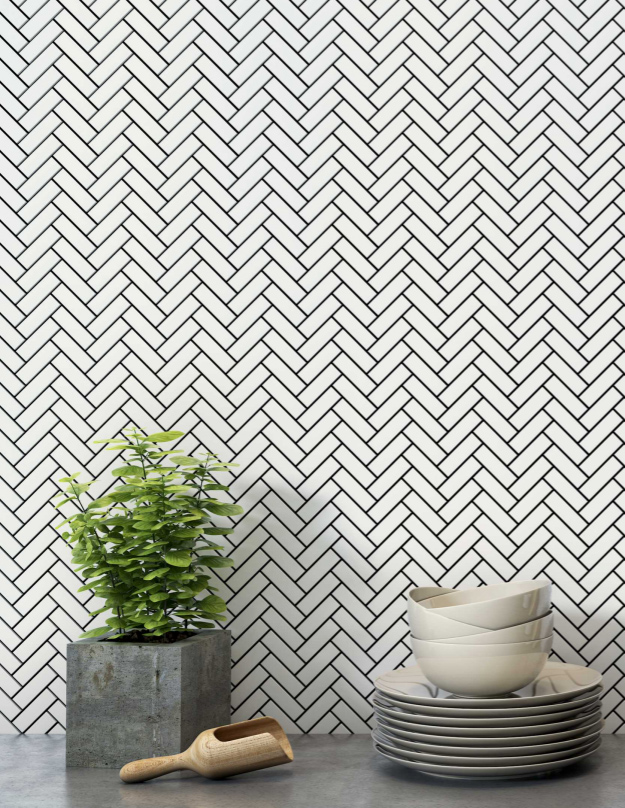 Small Format Contemporary Graphical Tiles (V053)